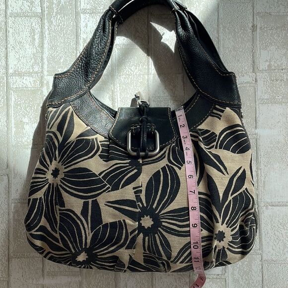 Fossil vintage floral canvas shoulder bag - Picture 12 of 14